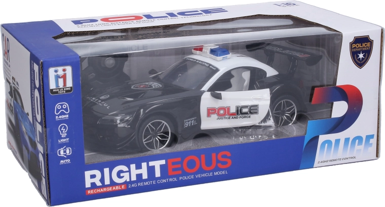 Auto RC della polizia telecomandata 26 cm - 1 pezzo