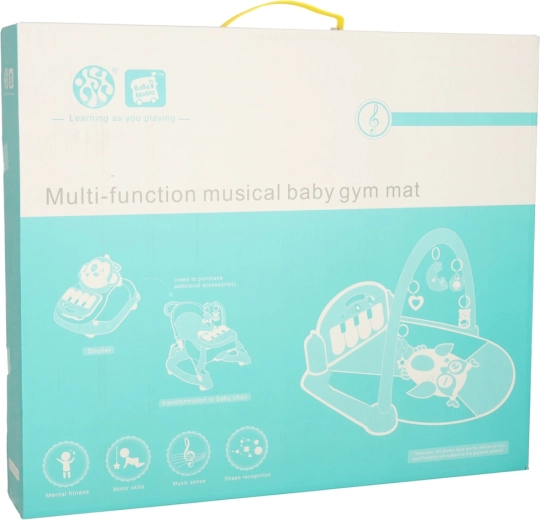 Tappeto educativo per neonati 3 in 1 gufo con pianoforte