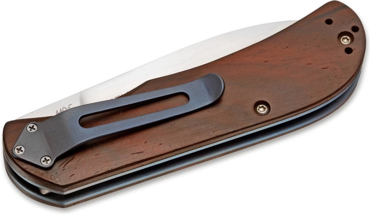 Pregiato legno di cocobolo e inserti in titanio