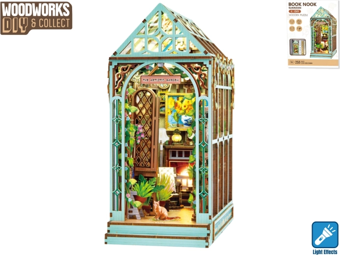 Kit da costruzione in legno Giardino d'inverno con illuminazione Woodworks