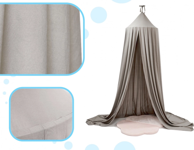 Baldacchino sospeso per culla/lettino – Grigio