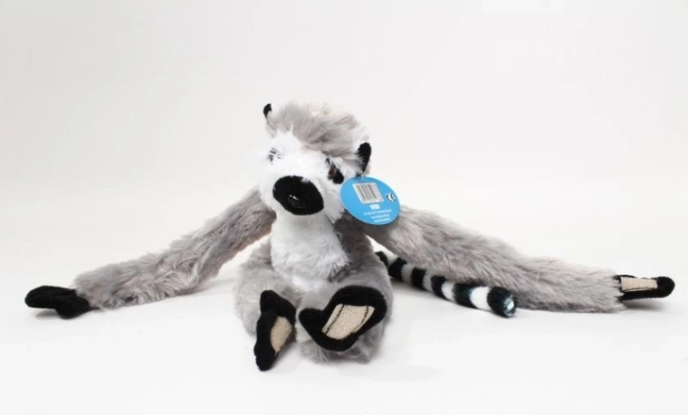 Lemure di peluche sospeso con velcri a secco 30 cm - 1 pezzo