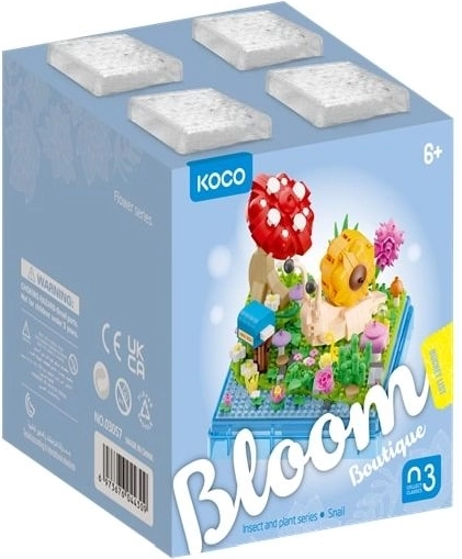 Set di costruzioni KOCO Bloom Boutique lumaca 625 pezzi - 1 pezzo