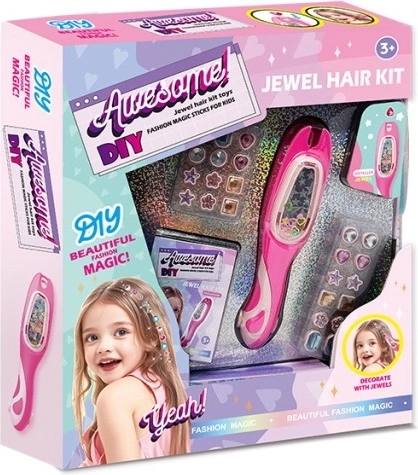 Set gioco per decorare i capelli con ornamenti
