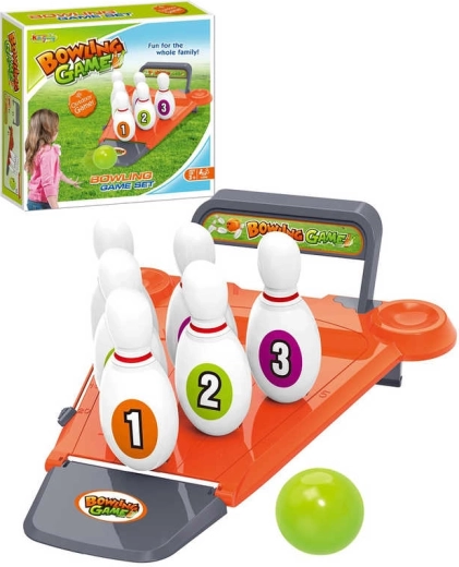 Set da bowling per bambini con 6 birilli e 2 palle