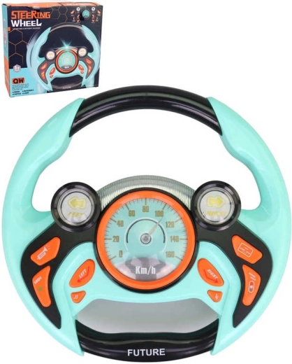 Volante giocattolo divertente per bambini con luce e suono 22 cm - 1 pezzo