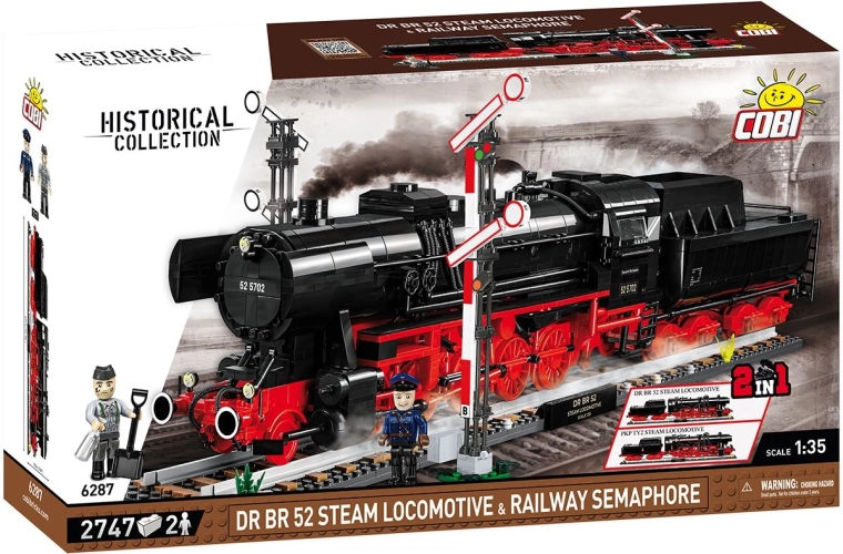Cobi DR BR 52 locomotiva a vapore e segnalatore 2 in 1 in scala 1:35