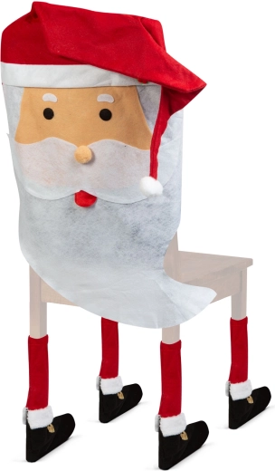 Decorazione natalizia per sedia Babbo Natale - 1 pezzo