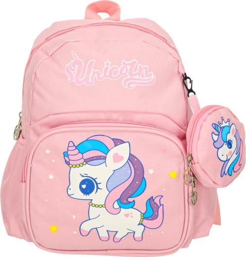 Motivo fiabesco con unicorno