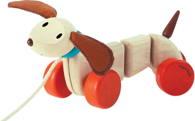 Cagnolino in legno da tirare PlanToys