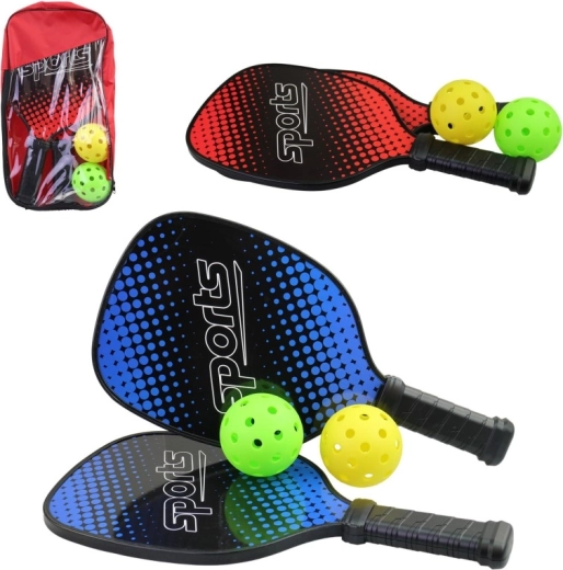 Set di racchette con palline in custodia portatile