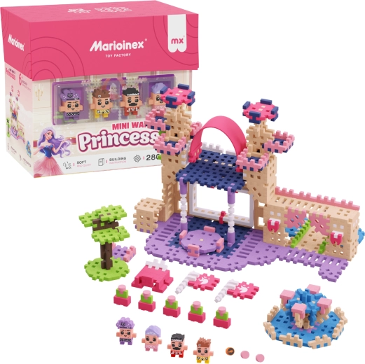 Set di costruzioni Mini Waffle Principessa – castello di re William