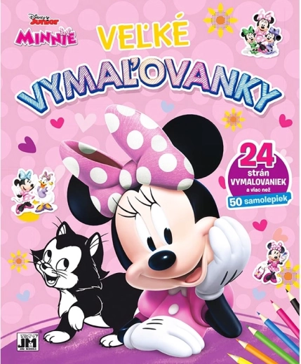 Grandi album da colorare e adesivi Minnie