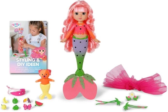 BABY born Glam Up sirena Sunshine con capelli che cambiano colore
