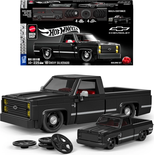 Mattel Brick Shop Hot Wheels Speed Series ’83 Chevy Silverado – set di costruzione da 225 pezzi