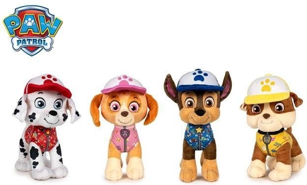 Peluche Paw Patrol Marshall edizione estiva 27 cm - 1 pezzo