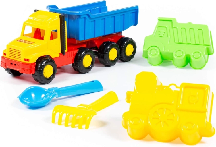 Set da spiaggia per bambini Faworyt con camion ribaltabile e accessori - 1 pezzo