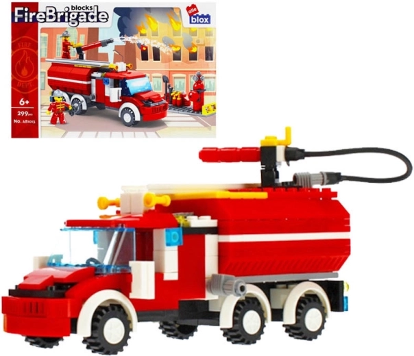 Set di costruzione pompieri con accessori – autopompa 299 pezzi (6+)