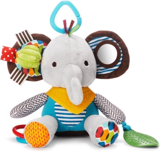 Giocattolo attivo Skip Hop Bandana Buddies elefantino su anello a C