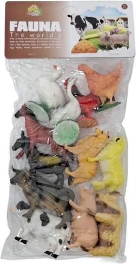 Figure di animali da fattoria – set da 12 pz