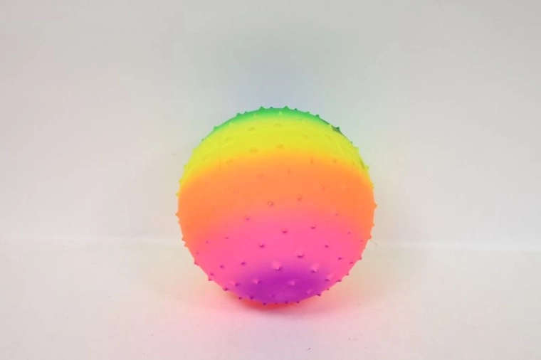 Palla arcobaleno con sporgenze 23 cm (9")