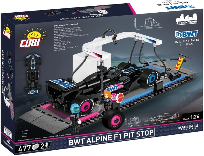 Pit stop Alpine F1 con licenza ufficiale