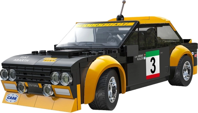 Modello da rally Fiat Abarth autorizzato