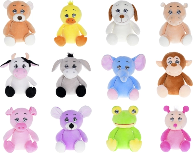 Mucca di peluche 25 cm – morbido giocattolo seduto per bambini fin dalla nascita