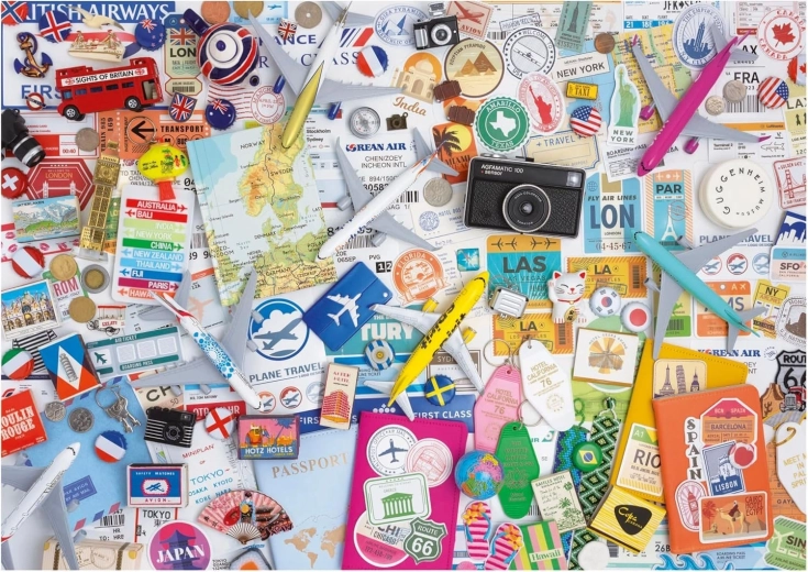 Puzzle Collage di Viaggio 1000 pezzi EDUCA