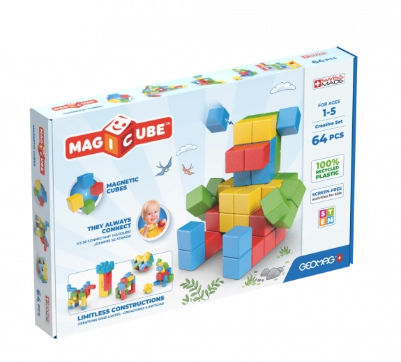 Geomag Magicube set creativo 64 pezzi