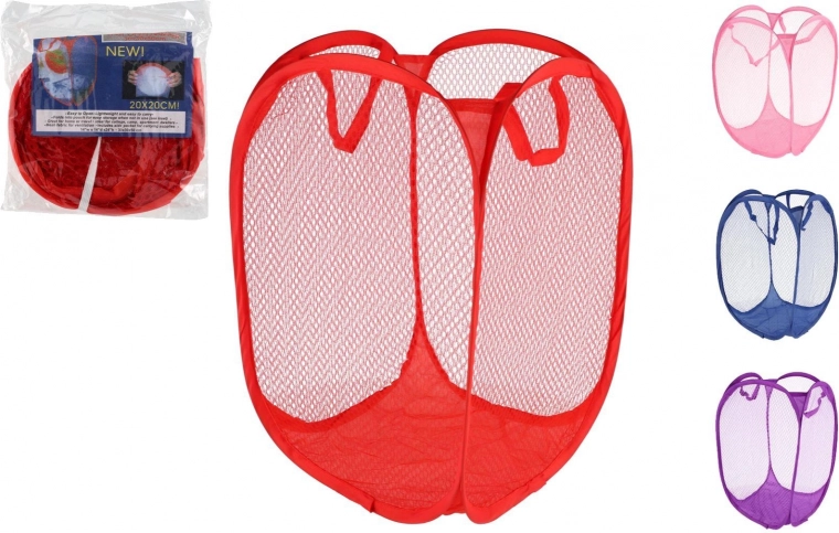 Cestino pieghevole in rete per giocattoli 50 × 30 × 30 cm (più colori)