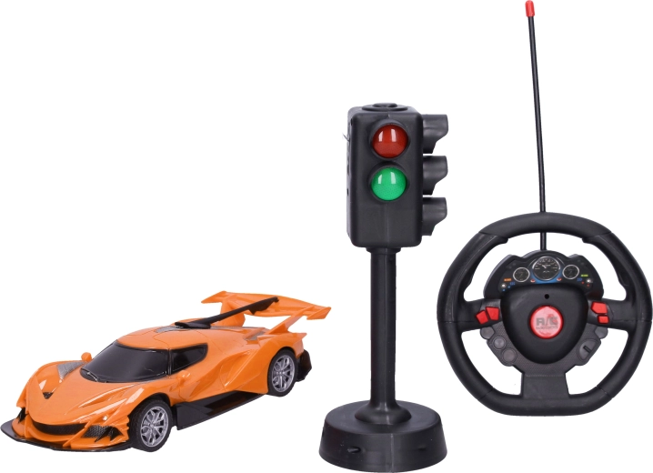 Auto RC da corsa con effetti realistici
