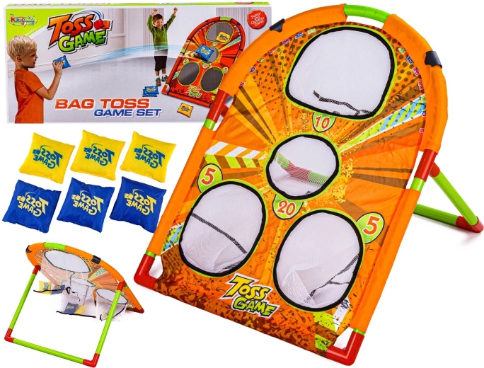 Gioco di lancio dei sacchetti sul bersaglio