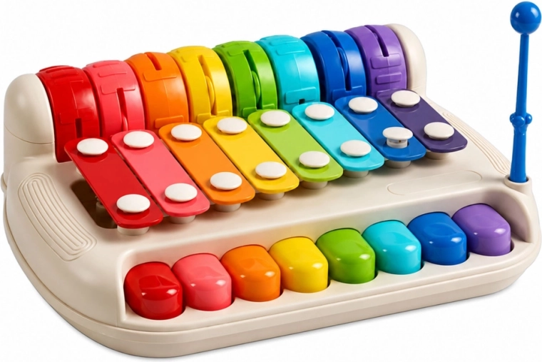 Due strumenti in uno: xilofono e pianoforte