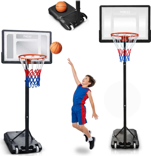 Canestro da basket regolabile Neo-Sport per bambini e adulti