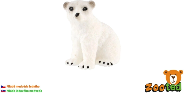 Figura di cucciolo di orso polare da 4 cm