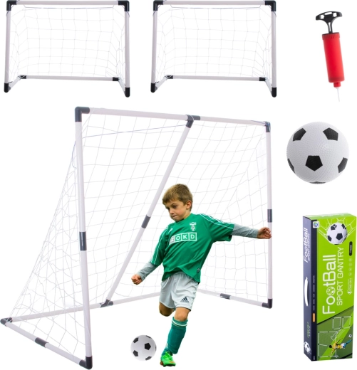 Porta da calcio 2in1 per bambini 143x110x70 cm