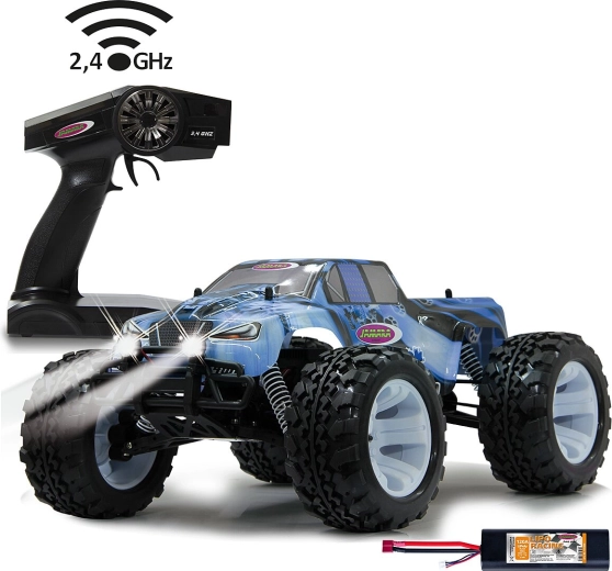 Jamara Ice Tiger monster truck RC elettrico 4WD 1:10 con illuminazione a LED