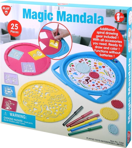 Playgo mandala magica – set creativo da 25 pezzi