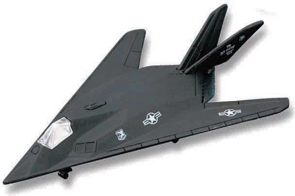 Maisto Fresh Metal Tailwinds aereo F-117 Nighthawk nero opaco
