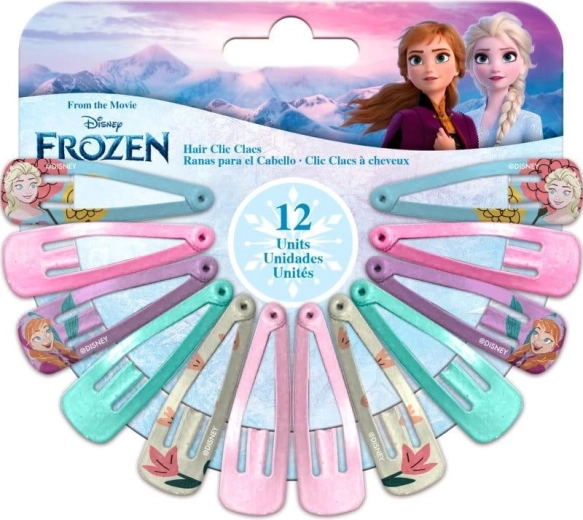 Set di fermagli per capelli Frozen (12 pz)