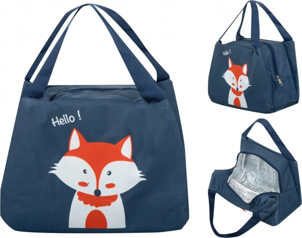 Borsa termica per pranzo con motivo volpe – Arancione
