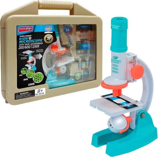 Microscopio per bambini Deluxe in valigetta Eastcolight