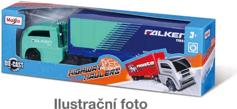 Maisto Highway Haulers trattore stradale in metallo con rimorchio