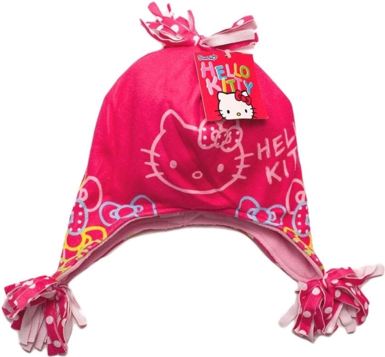 Cappello in pile per bambini Hello Kitty rosso