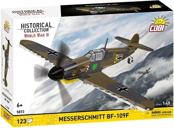 Cobi Historical Collection WWII Messerschmitt BF-109F kit di costruzione dell’aereo 1:48 (123 pezzi)