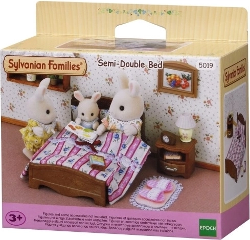Letto matrimoniale con comodino SYLVANIAN FAMILIES