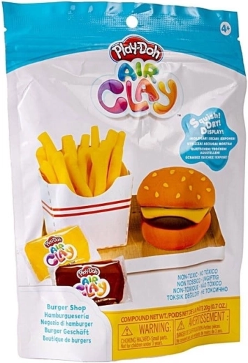 Divertente modellazione di burger e patatine