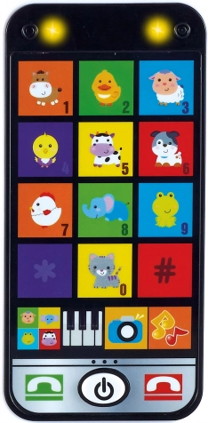 Smartphone interattivo per bambini con luci e suoni 6,5 × 13,5 cm