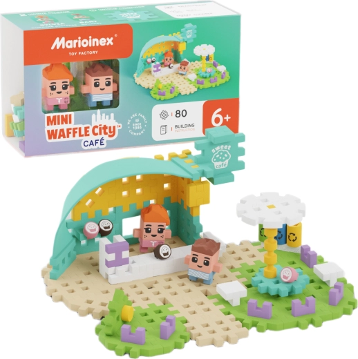 Costruzioni Marioinex Mini Waffle City Café – caffetteria, 80 pezzi